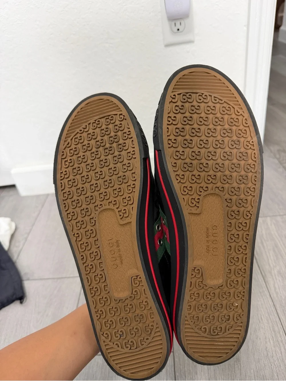 GUCCI Tennis 1977 'black Mini GG' MEN SIZE 12